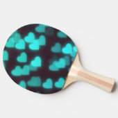 可愛いモダンハート 卓球ラケット (横)