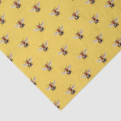 可愛いモダンビー柄イエロー 薄葉紙 (詳細)