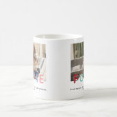 可愛いモダンファンティ写真叔母クリスマス コーヒーマグカップ (中央)