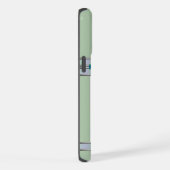 可愛いモダンフラットコートレトリエバードッグアート iPhoneケース (右側面)