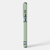 可愛いモダンフラットコートレトリエバードッグアート iPhoneケース (左側面)