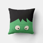 可愛いモダンフランケンシュタインモンスターハロウィーン クッション (裏面)