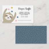 可愛いモダンベビースロッスレインボーオムツラッフル エンクロージャーカード (正面/裏面)