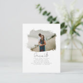 可愛いモダンミニマリストが参加する日付写真を保存 セーブザデート (スタンド正面)