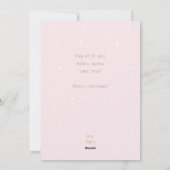 可愛いモダンミニマルなクリスマスツリー シーズンカード (裏面)