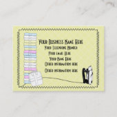 可愛いモダンランドリーアイロン掛けサービスビジネスカー 名刺 (正面)