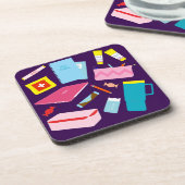 可愛いモダン先生必需品コースター コースター (左側)