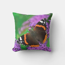 可愛いモダン写真蝶と花 アウトドアクッション