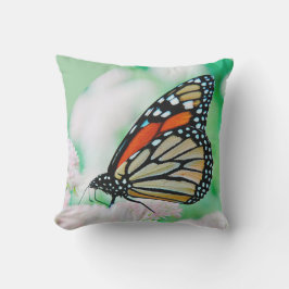 可愛いモダン写真蝶と花 アウトドアクッション