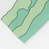 可愛いモダン女お洒落の子の風船パーソナライズされた フリースブランケット (角)