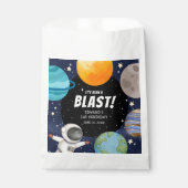 可愛いモダン宇宙1回目の誕生日 フェイバーバッグ (正面)
