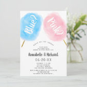 可愛いモダン性分が青いピンクの綿キャンディを明かす 招待状 (スタンド正面)