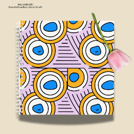 可愛いモダン抽象芸術アートワーク ノートブック