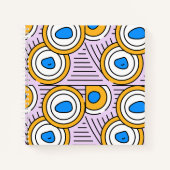 可愛いモダン抽象芸術アートワーク ノートブック (正面)