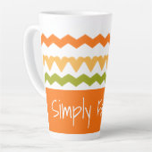 可愛いモダン柄 カフェラテマグ (左アングル)