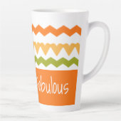 可愛いモダン柄 カフェラテマグ (右)