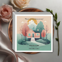 可愛いモダン永遠の里親養子縁組 スタンダードカクテルナプキン