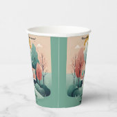 可愛いモダン永遠の里親養子縁組 紙コップ (右)