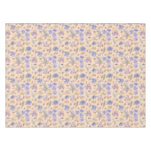 可愛いモダン紫の花ガーデン赤ちゃんシャワー テーブルクロス (正面(横))