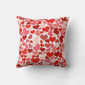 可愛いモダン赤いハート クッション (裏面)