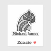 可愛いモデラムブラックパンサー名の追加 シール (シート)