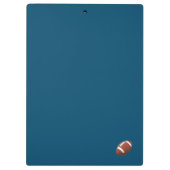 可愛いモノグラムのサッカー クリップボード (裏面)