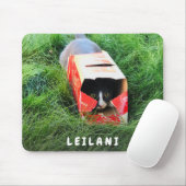 可愛いモノグラム写真 マウスパッド (マウス)