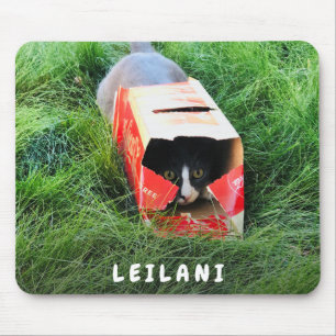 可愛いモノグラム写真 マウスパッド