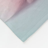 可愛いモルモットとドナッツパステルグラデーション フリースブランケット (角)