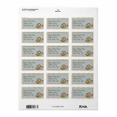 可愛いモンキーアドレスラブル ラベル (フルシート)