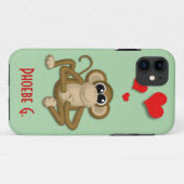 可愛いモンキーラブパーソナライズされたiPhone 5ケース Case-Mate iPhoneケース (裏面(横))