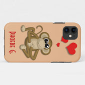 可愛いモンキーラブパーソナライズされたiPhone 5ケース Case-Mate iPhoneケース (裏面(横))