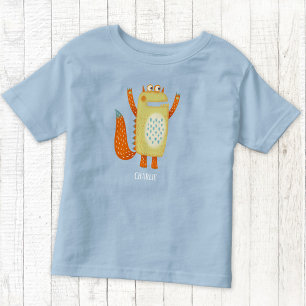 可愛いモンスタパーソナライズされたー トドラーTシャツ