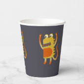 可愛いモンスタパーソナライズされたー 紙コップ (裏面)