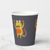 可愛いモンスタパーソナライズされたー 紙コップ (正面)