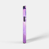 可愛いモンスターがハロウィーンのカボチャのちょうちんハロウィンを保持 iPhoneケース (右側面)