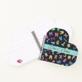 可愛いモンスターアルファベットノート ノートブック (内部)