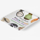 可愛いモンスターキッズコスチュームハロウィーン誕生日パーティー ペーパープレート (傾斜あり)