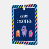 可愛いモンスターズカラフルドリームビッグキッズルーム メタルオーナメント (正面左)