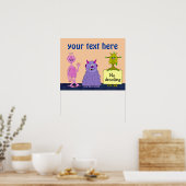 可愛いモンスターズ子供へポスター ポスター (キッチン)