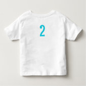 可愛いモンスターズ誕生日ネームボーイ幼児Tシャツ トドラーTシャツ (裏面)
