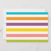 可愛いモンスターバッシュ写真誕生日パーティー 招待状 (裏面)