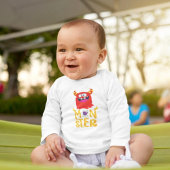 可愛いモンスターベビーボディスーツ ベビーボディスーツ