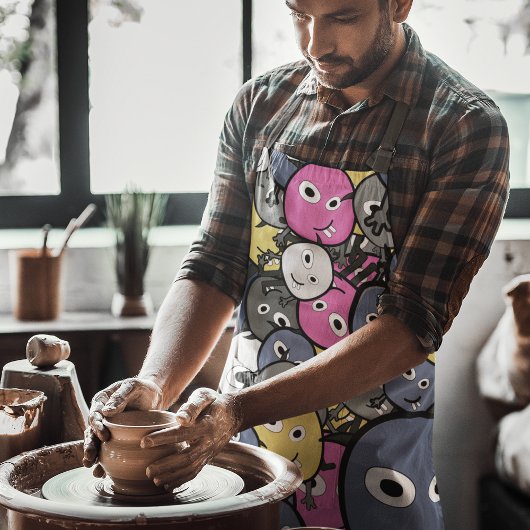 可愛いモンスター エプロン