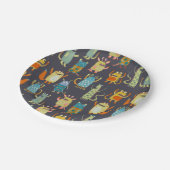 可愛いモンスター ペーパープレート (アングル)