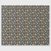 可愛いモンスター ラッピングペーパー (フラット)