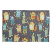 可愛いモンスター 枕カバー (裏面-左)