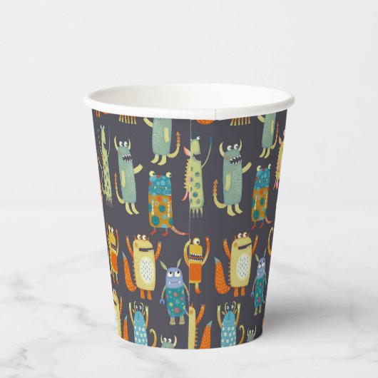 可愛いモンスター 紙コップ (右)