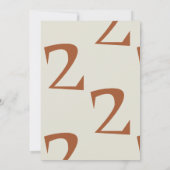 可愛いモー恋をする男の子の誕生日パーティーの招待状 招待状 (裏面)