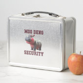 可愛いモーDENGセキュリティパパベビーヒッポパパ親 メタルランチボックス (インサイチュ)